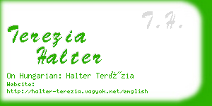 terezia halter business card